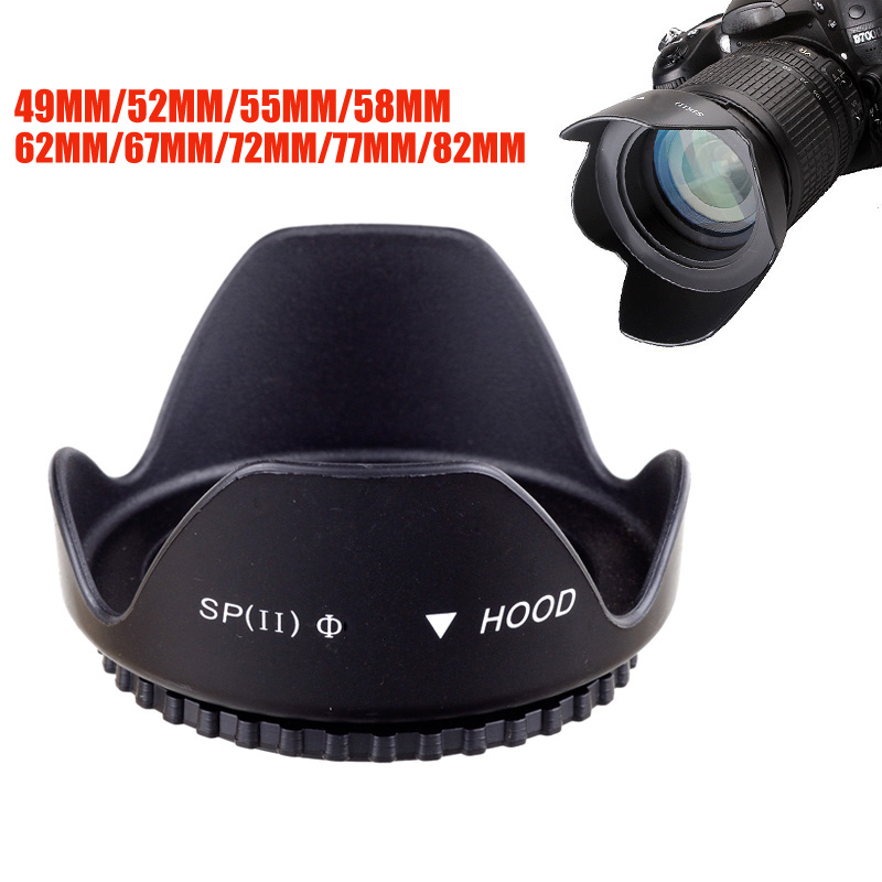 Lens Hood Petal - Parasol Universal para lente, 49mm, 52mm,