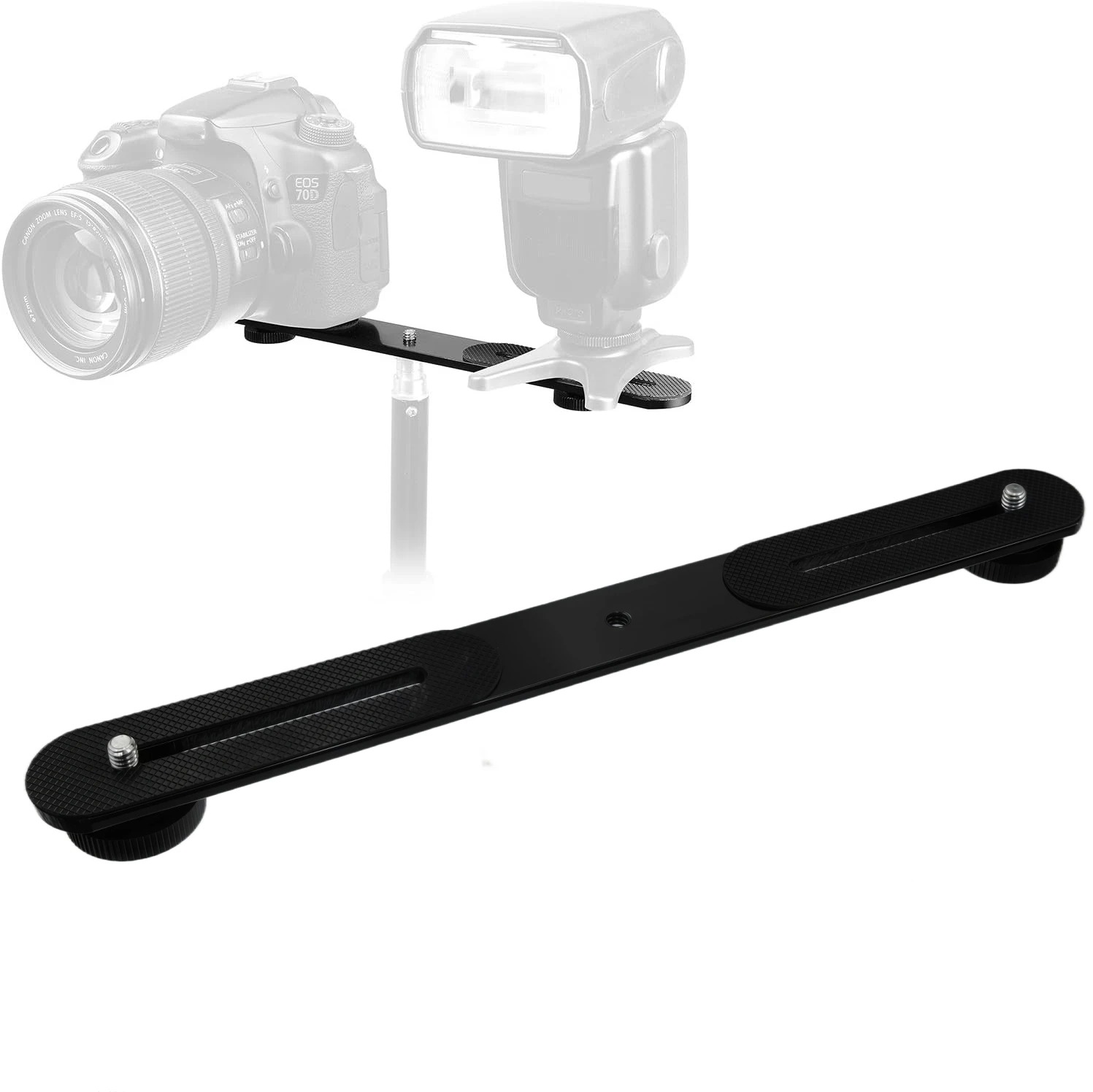 Hot Shoe Adapter - Soporte de Flash Doble con Montura