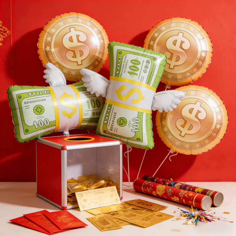 Photography Prompt - 5 Globos de Papel Metálico con