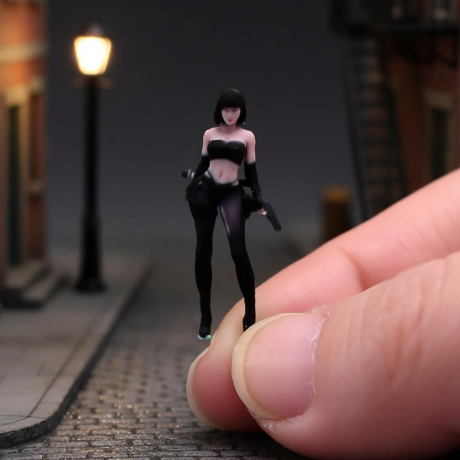 Figura de espía femenina a esc - Photography Close Up reseña y precio
