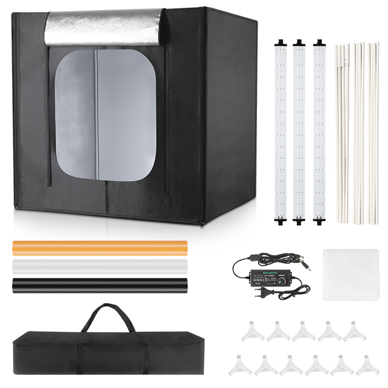 Caja de luz 80*80*80cm tienda  - Photography Yellow Light reseña y precio