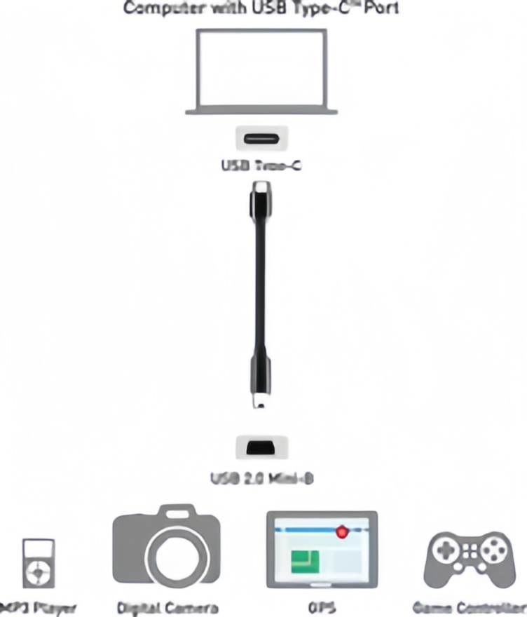 Cable corto USB C a Mini USB-5 - Photograph Mp3 reseña y precio