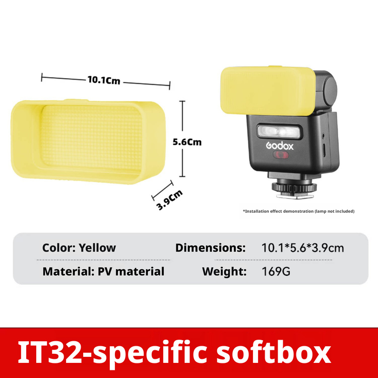 Difusor para Flash Godox iT32  - Photography Yellow Light reseña y precio