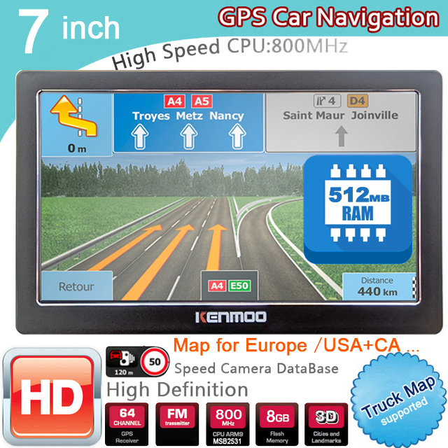 Navegador GPS Portátil HD de 7 - Photograph Mp3 reseña y precio