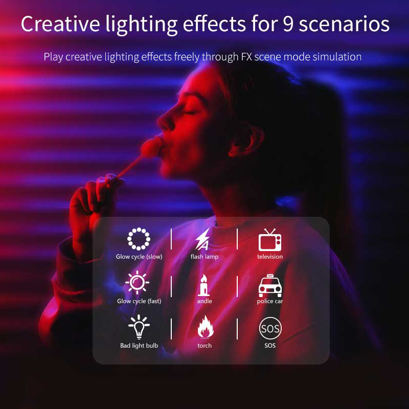 Mini luz de vídeo RGB portátil - Hot Shoe Adapter reseña y precio